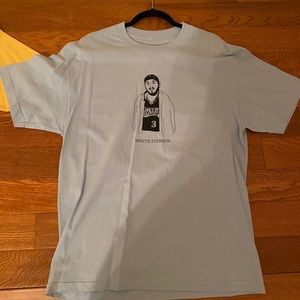 superrradical post Malone white iverson T-shirt